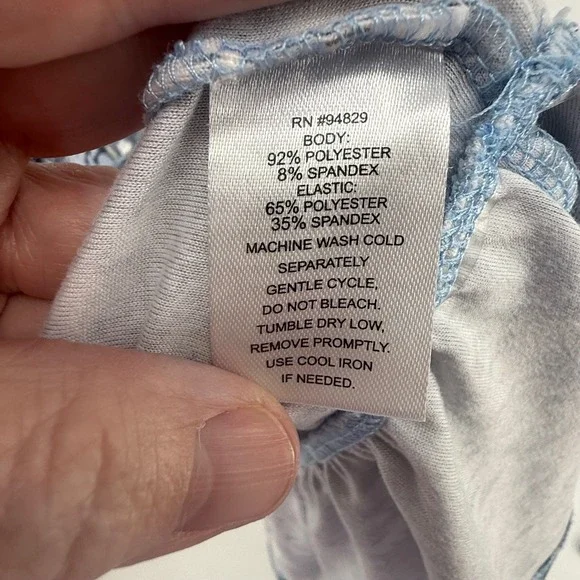 VTG Women's Size Medium Dress Blue Y2K 90s Fairy Boho Floral Milkmaid Coquette - Picture 5 of 10